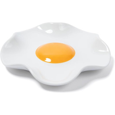Fried Egg Ceramic Spoon Rest for stove top and kitchen counter