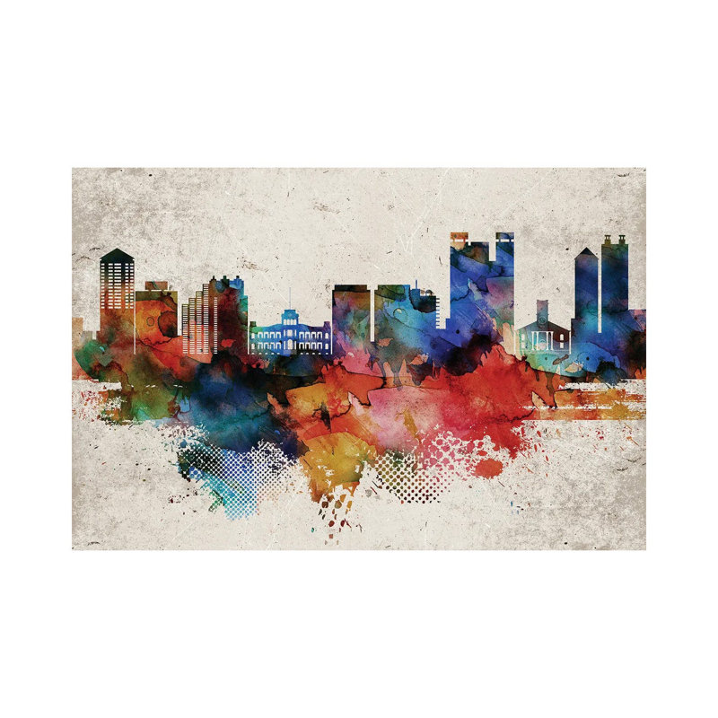 Honolulu Abstract - Wrapped Canvas Painting, 66.04cm H x 101.6cm W x 1.91cm D