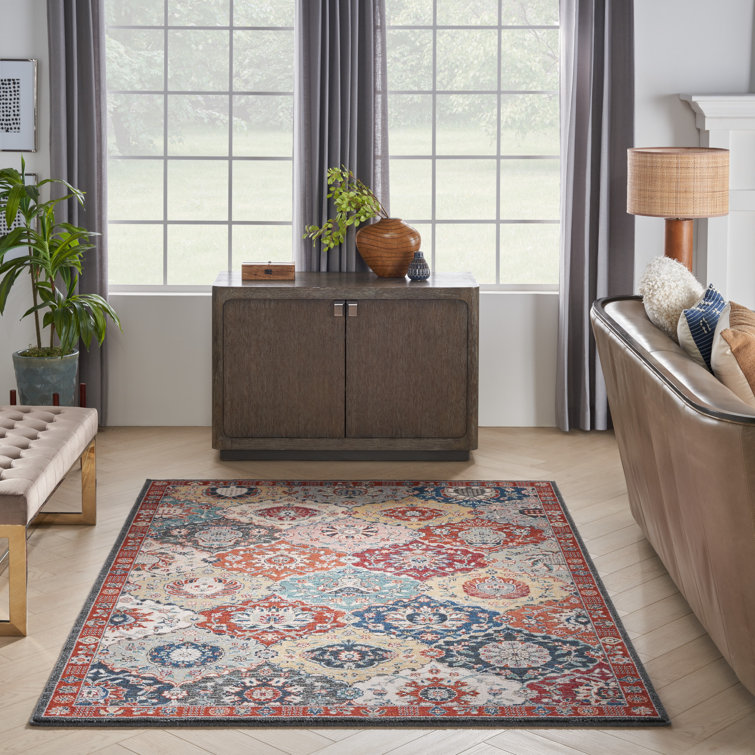 Wool Floral Indoor Rug