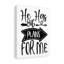 Plans For Me - Wrapped Canvas Print-335166034