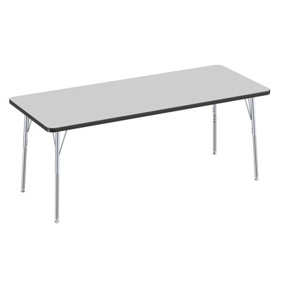 Table rectangulaire d'activité rectangulaire avec pieds réglables