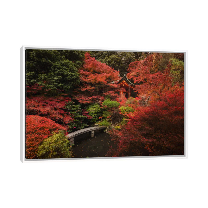 Autumn in Japan XII 1 Piece Wall Art on Canvas, 152.5 cm H x 101.5 cm W, White Framed
