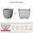 17.5" W x 16.5" H Large Large Gray Concrete Tall Round Planter / Pot with Drainage Hole for Indoor & Outdoor-761474587-761474562