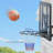Wall Mounted Basketball Hoop with 43" Shatter Resistant Backboard