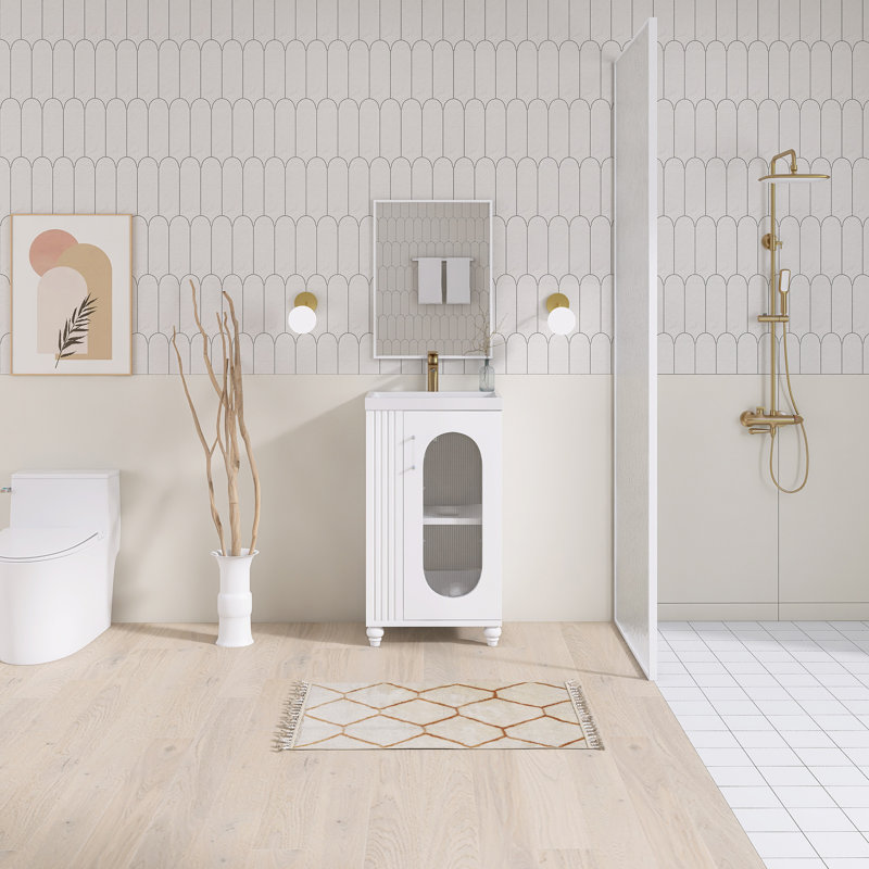 20'' Single Bathroom Vanity With Ceramic Top