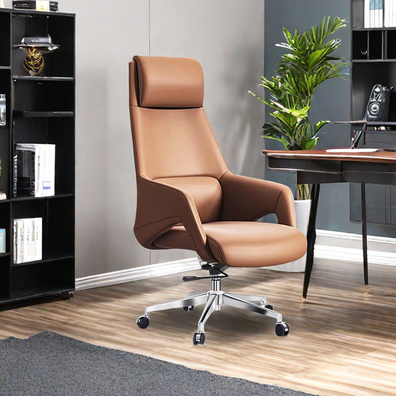 ChairVogue Task Chair with Headrest, Khaki