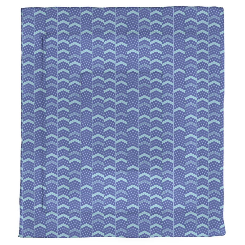 Édredon réversible en microfibre Rhonda Cheval, Édredon simple TG, Bleu / bleu sarcelle