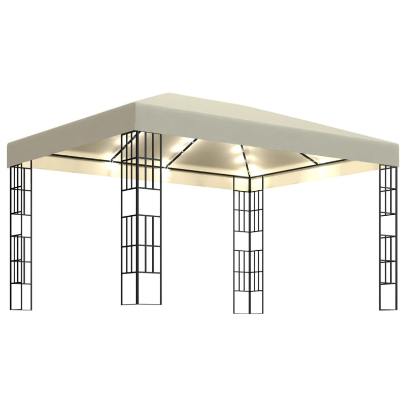 Odenville 3m x 4m Steel Pop Up Gazebo, Cream