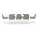 Interlude 126'' Rectangular 8 - Person Outdoor Dining Set