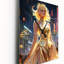 Horloge murale Cyberpunk Urban Glorious Goddess I - Cyberpunk-99633594