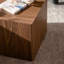 Ensemble de 2 tables basses en MDF imitation bois imitation grain de bois, table d'appoint cubique, pour petit salon, entièrement assemblée, noyer-1272868952