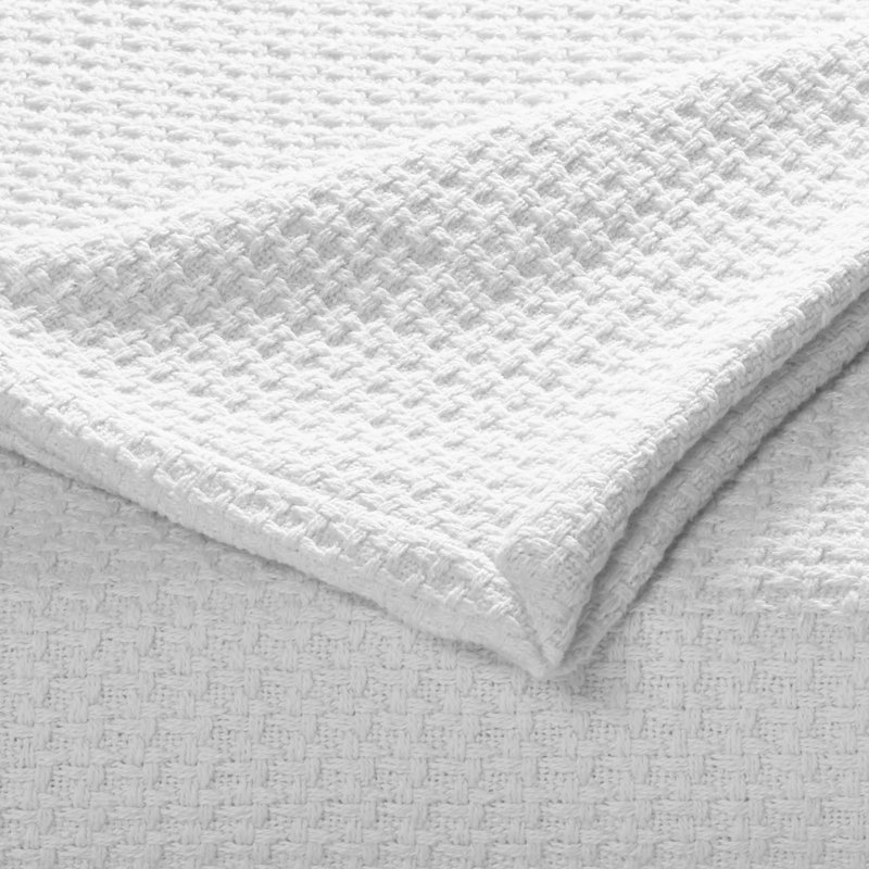 Hand Woven Blanket, White, King