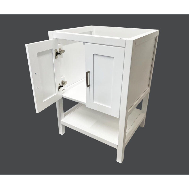 30" Single Bathroom Vanity Base Cabinets WOOD TONE - Mo-v3021-NA, White