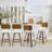 26" Swivel Upholstered Counter Height Bar Stool-2126745415