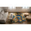 Antique Ningxia Chinese Allover Yellow 1800s Rug