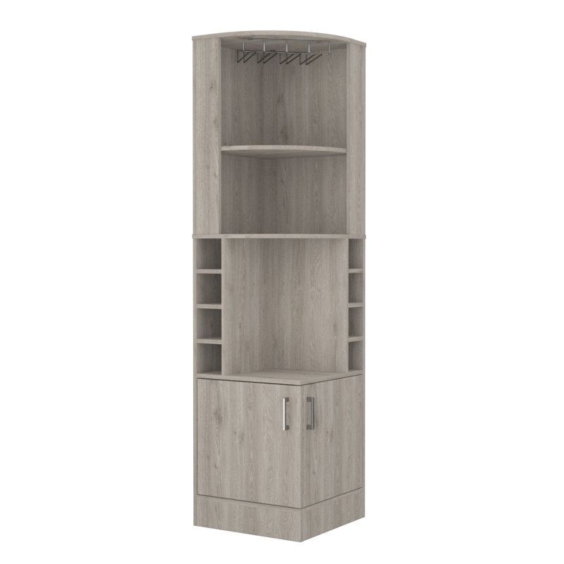 Bar, gris clair, rangement pour bouteilles