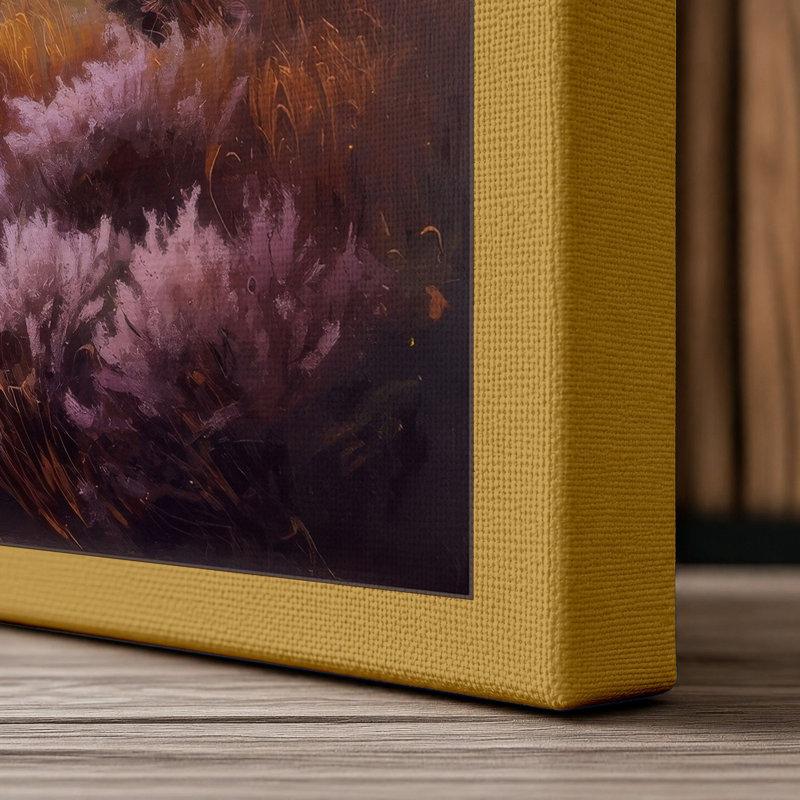 Highland Valley Mist Scandinavian - Wrapped Canvas, Ochre Border, 30x20 - 76.2 x 50.8 cm