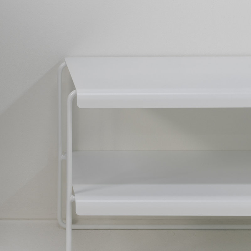 NIVO 10 Pair Shoe Rack, White