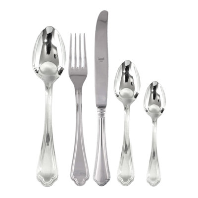 Leonardo Flatware Set with Moka Spoons - 30 Pieces - Stainless Steel
