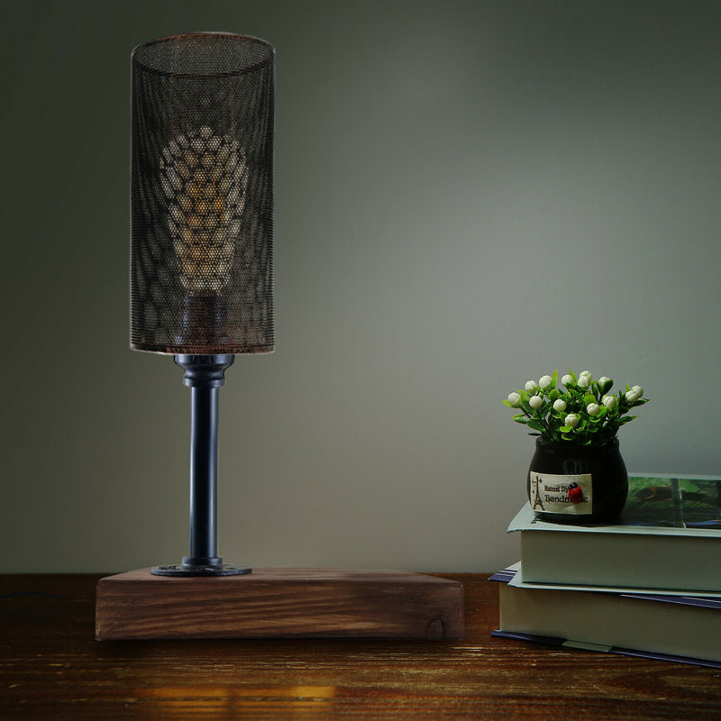 Lafleur Wood Desk Lamp, Black