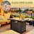Square Steel Propane Fire Pit Table