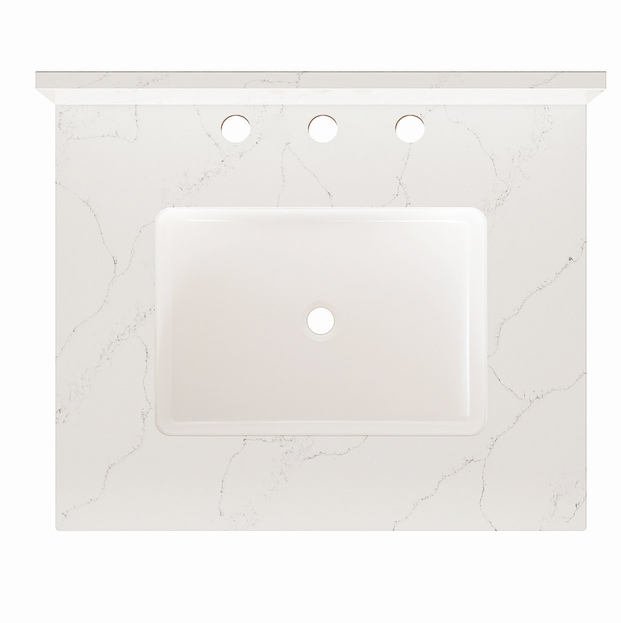 25'' Quartz Single Bathroom Vanity Top with Sink & Reviews