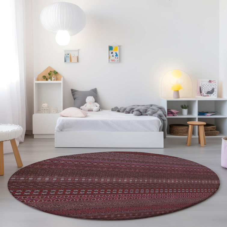 Kinslee Washable Striped Indoor / Outdoor Rug