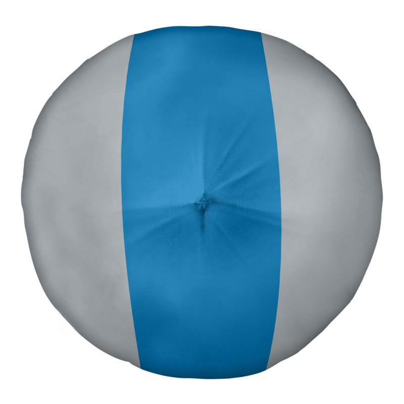 Coussin de sol touffeté arizona, H 30 po x l 30 po, Silver/Blue