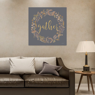 Contemporary Gather Wreath With Fall Wreath Art