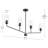 Celino Four-Light Linear Chandelier with Clear Glass-2046074479
