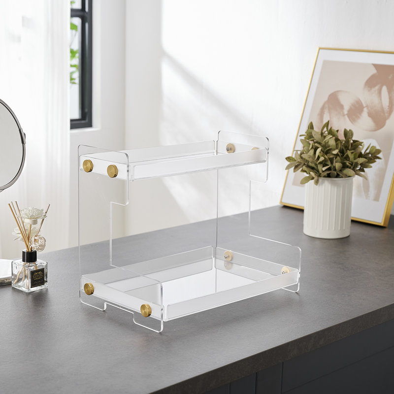 Pekarovic Acrylic Makeup Organizer, Frosted