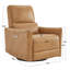Fauteuil inclinable électrique pivotant en cuir Mikkel-92158021