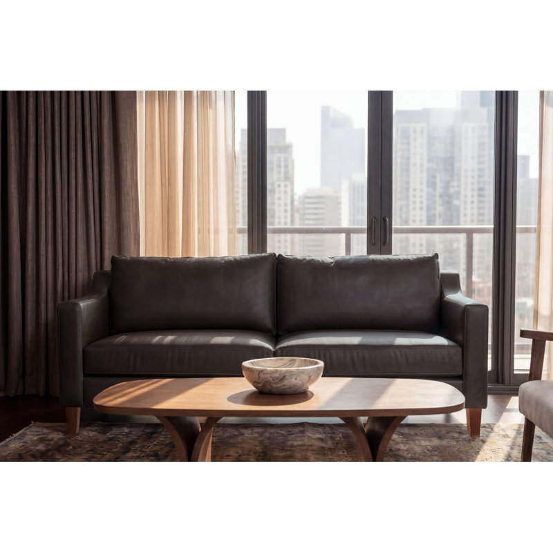Paris Sofa, Brown Leather