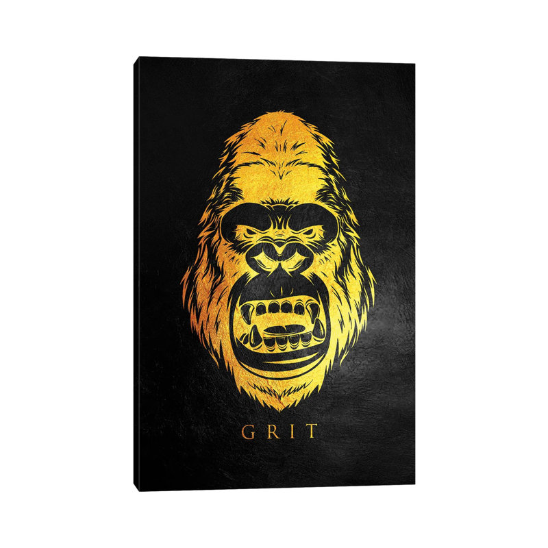 Gorilla Grit by Adrian Baldovino - Wrapped Canvas Print, 66.04cm H x 45.72cm W x 1.905cm D