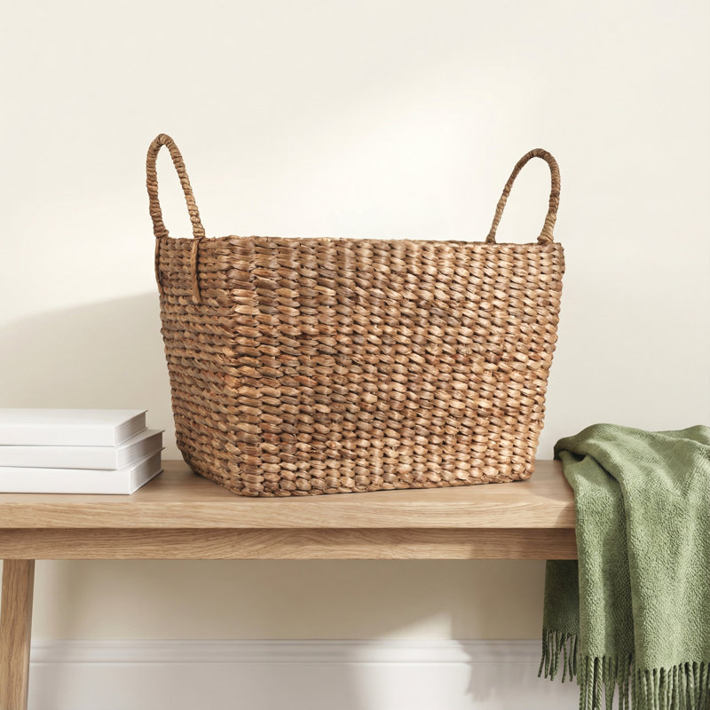 Birch Lane™ Bollington Wicker Decorative Basket, 11.5" H x 18.5" W x 11.5" D