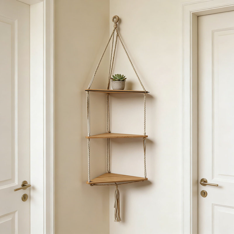 Tablette suspendue Macrame