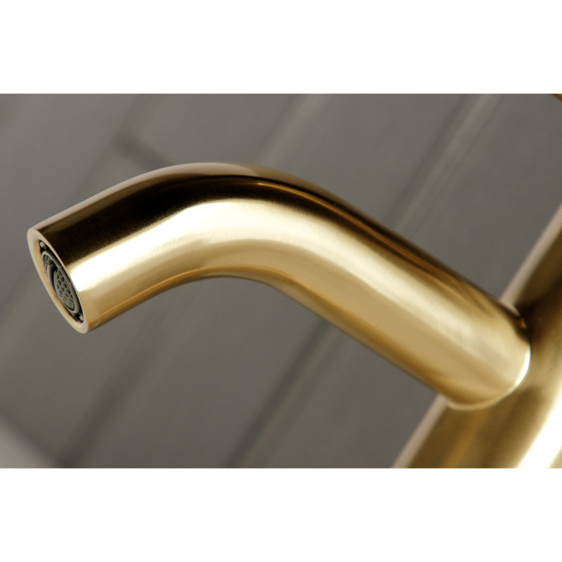 Robinet de salle de bain monocommande à fixation sur plateau 1 trou Kingston Brass, Laiton brossé