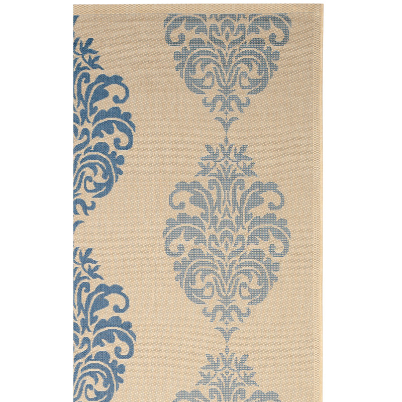 Courtyard Performance Floral Indoor/Outdoor Area Rug, Square 6'7"