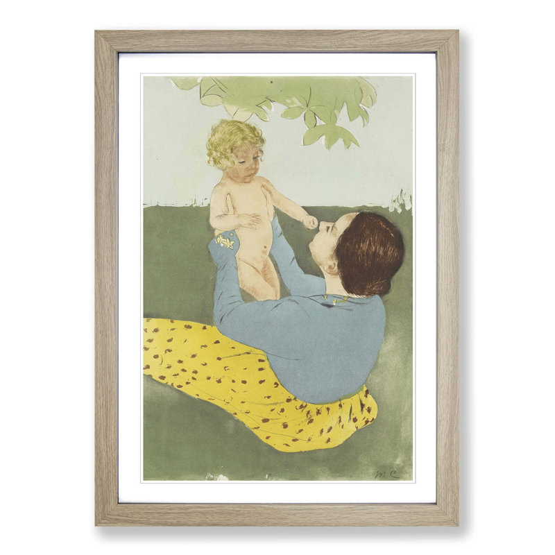 Mary Cassatt - Single Picture Frame Painting, Oak