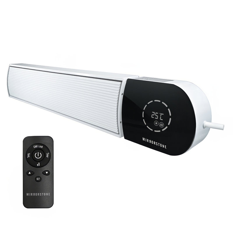 Ionis Infrared Bar Heater, Wi-Fi & Remote Controlable , Black/White, 1200 Watts
