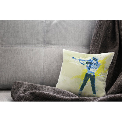 Biathlon Square Throw Cushion