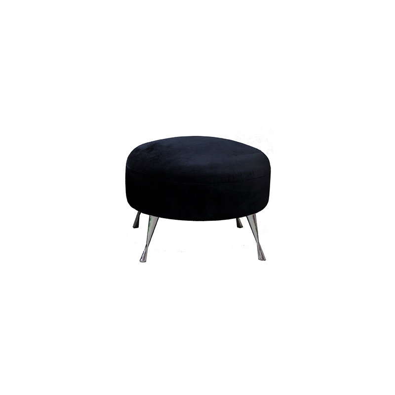 Simple Accent Stool, Black