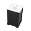 Meuble-lavabo de 20 po avec lavabo, armoire de salle de bain avec porte à fermeture douce, support de rangement et tablette réglable, noir-107045991