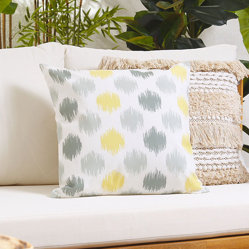 Nealey Indoor / Outdoor Polka Dots Square Throw Cushion