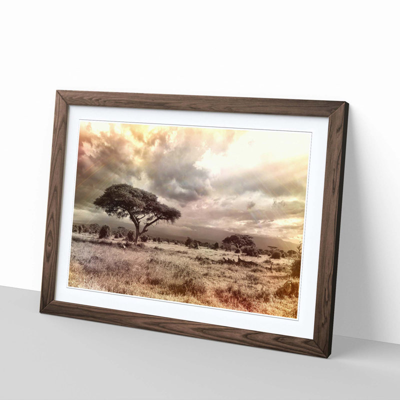 Single Picture Frame Print, Walnut
