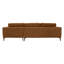 Riviera 4 Seater Corner Sofa, Fabric, 286cm Modern L-Shaped with Metal Legs-138465296-144078391