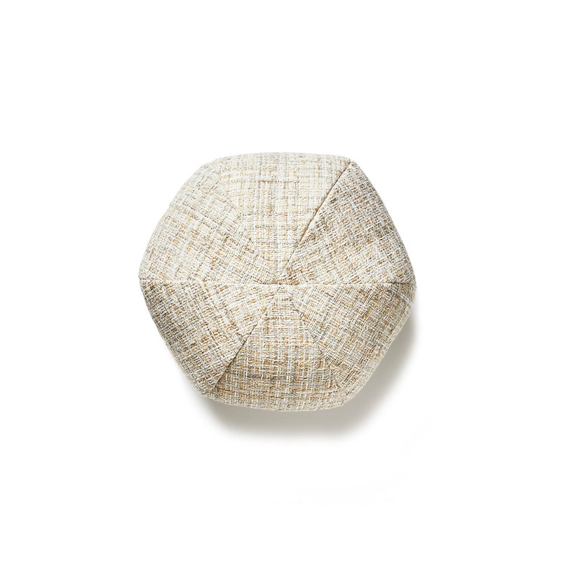 Faye Polyester Blend Throw Round Pillow Cover & Insert, Travertine