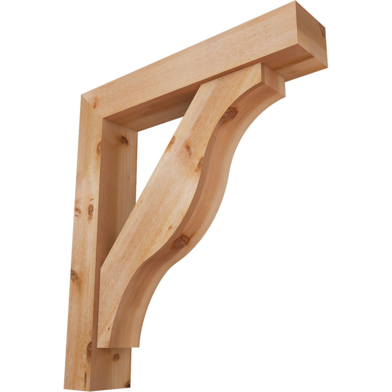 Support Funston Block avec support décalé, 48 x 42, Cèdre rouge occidental de l 8 po (scié brut)