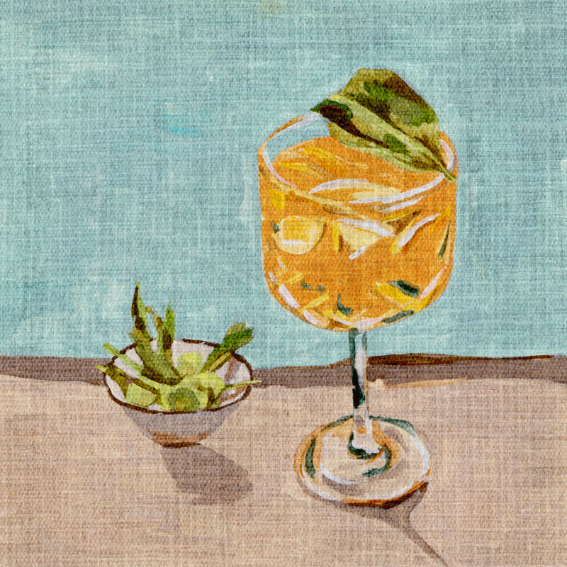 Sunday Lunch I by Melissa Wang - Wrapped Canvas Print, 30 cm H x 30 cm W