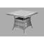 Harpenden 4 - Person Wicker Patio Dining Set with Square Table , Cushions Included